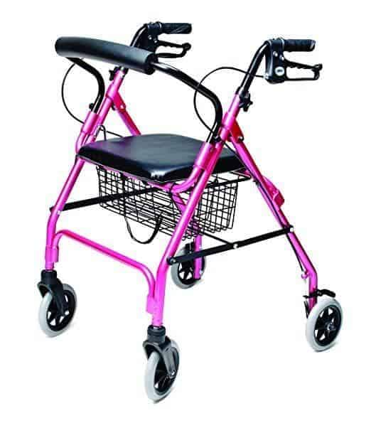 Lumex Walkabout Lite Four-Wheel Rollators - Lightweight 14.5 lbs