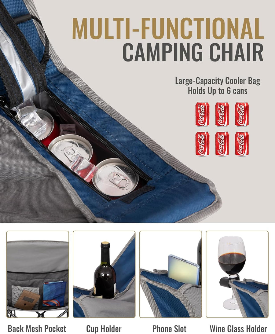 KingCamp CANNA C10 PLUS Oversized Camping Folding Chair