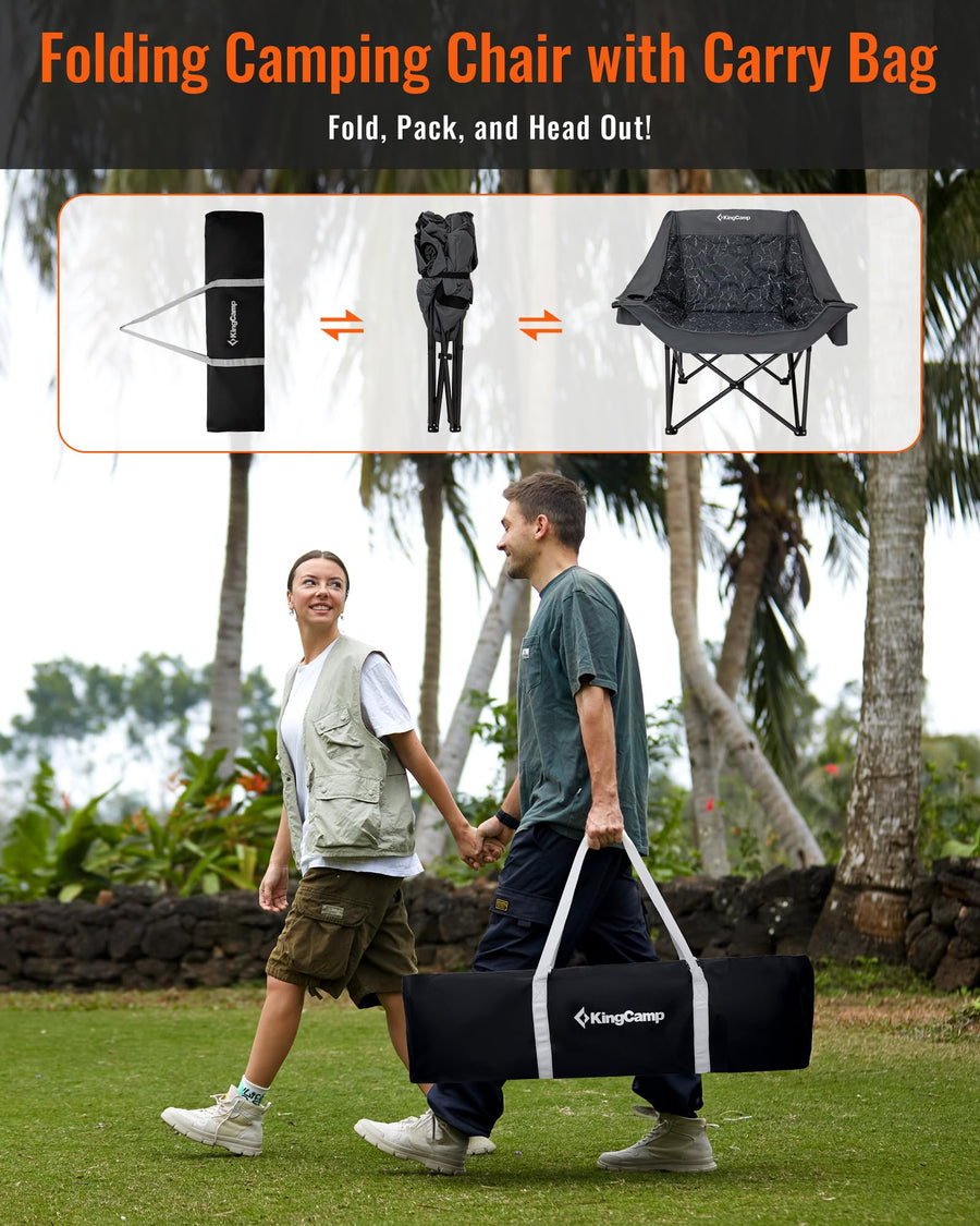 KingCamp CANNA C10 PLUS Oversized Padded Camping Chair