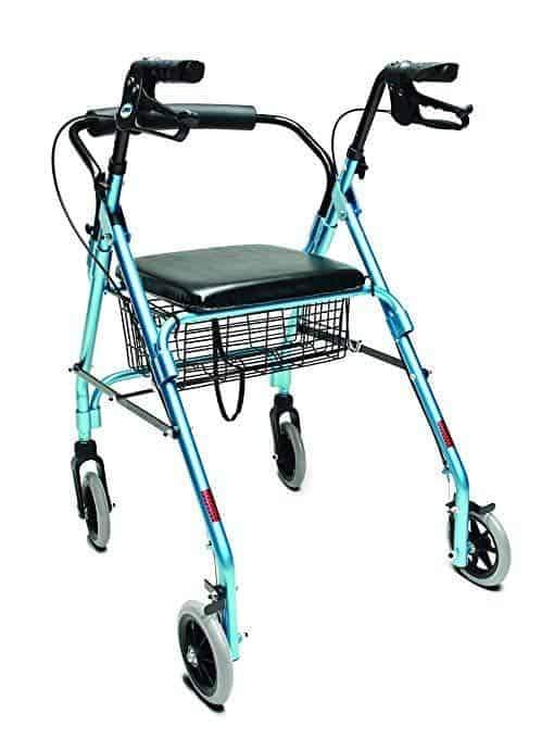 Lumex Walkabout Lite Four-Wheel Rollators - Lightweight 14.5 lbs