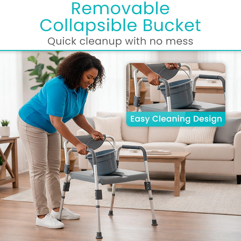4-in-1 Bariatric Commode Shower Chair