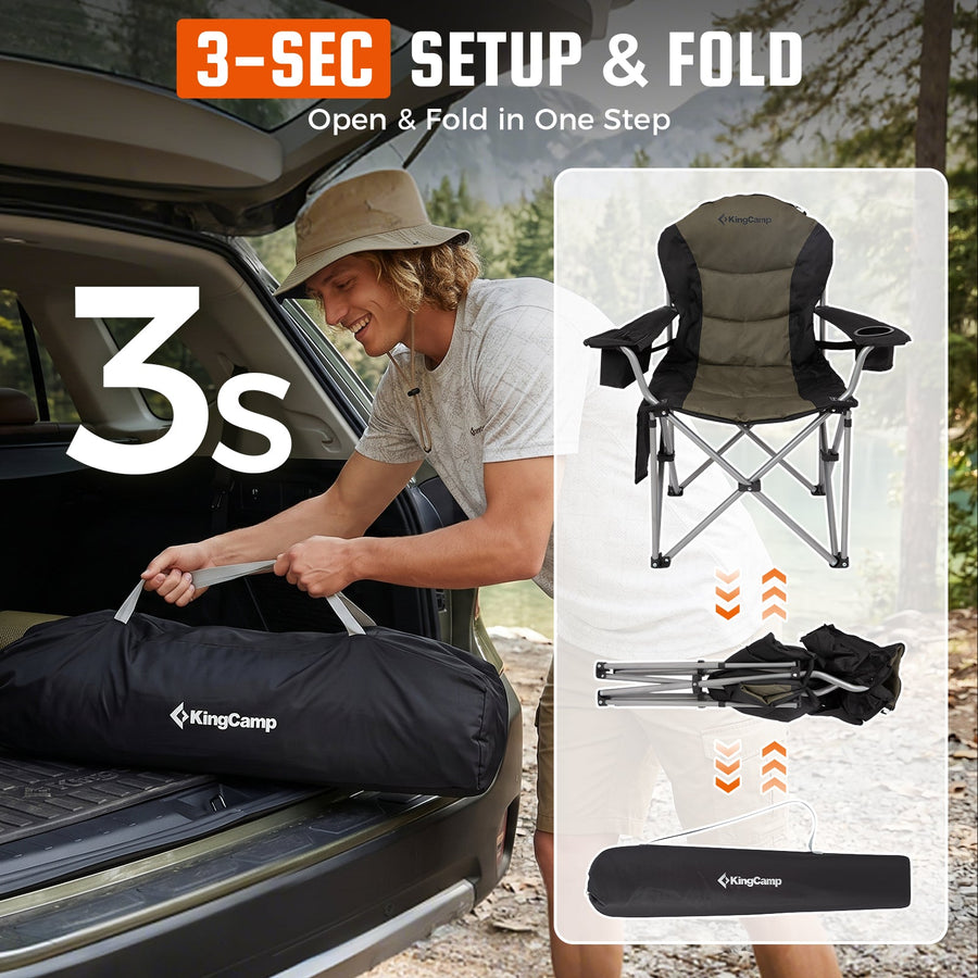 KingCamp Lumbar Support Oversized Camping Chair