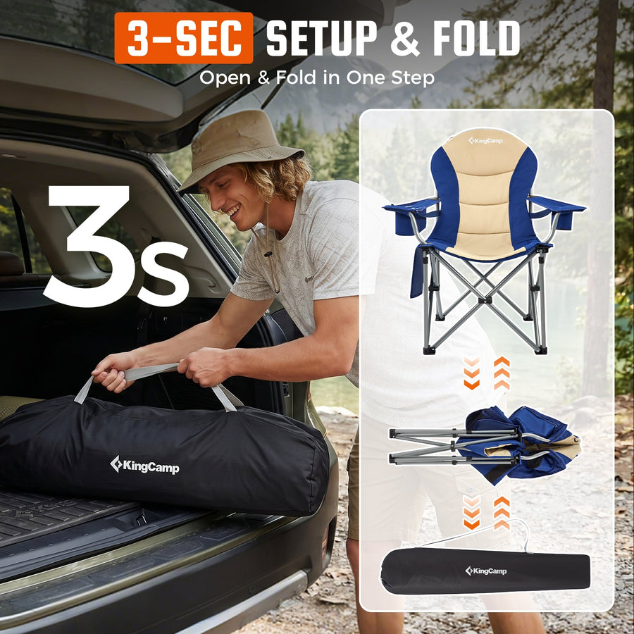 KingCamp Lumbar Support Oversized Camping Chair