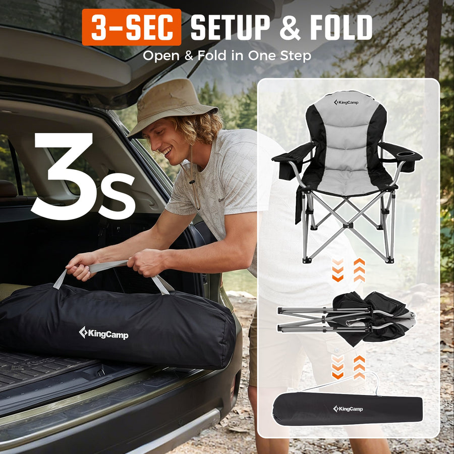 KingCamp Lumbar Support Oversized Camping Chair