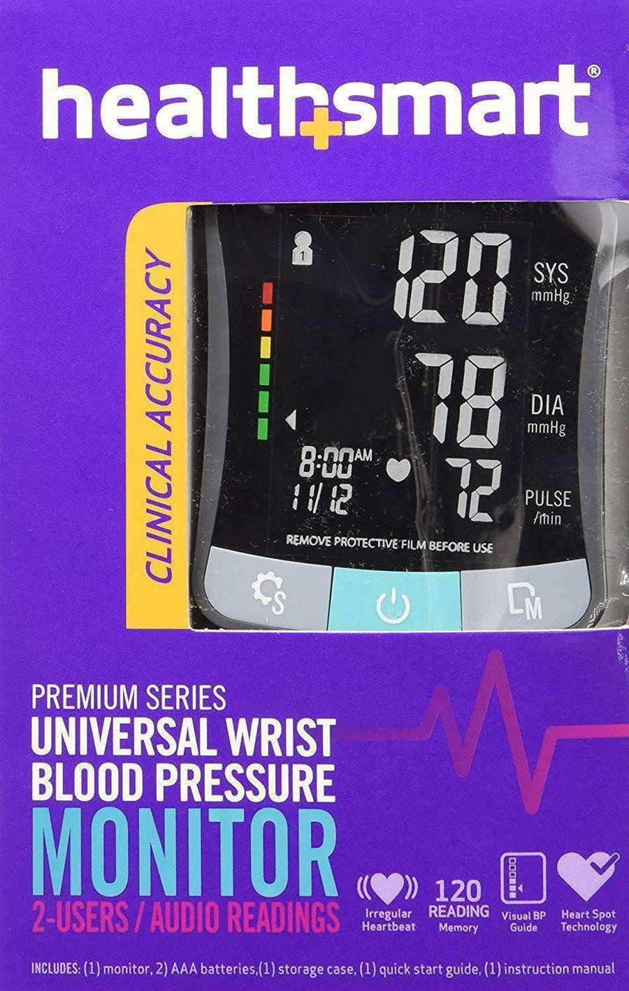 HealthSmart Premium Series Wrist Digital Blood Pressure Monitor