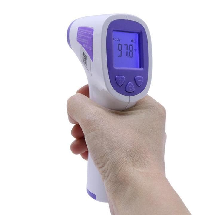 PPE Senior Deluxe Kit I - Dusk Masks, Hand Sanitizer, Alcohol Wipes & Infrared Forehead Thermometer