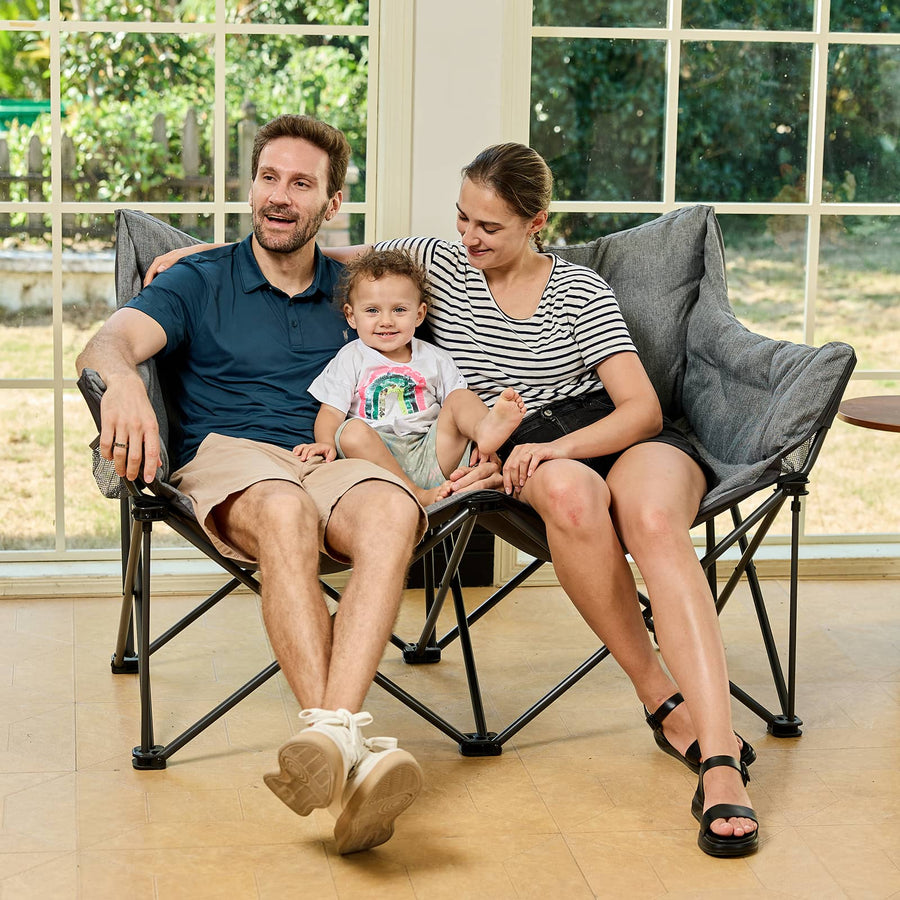 EVER ADVANCED Padded double Camping Chair