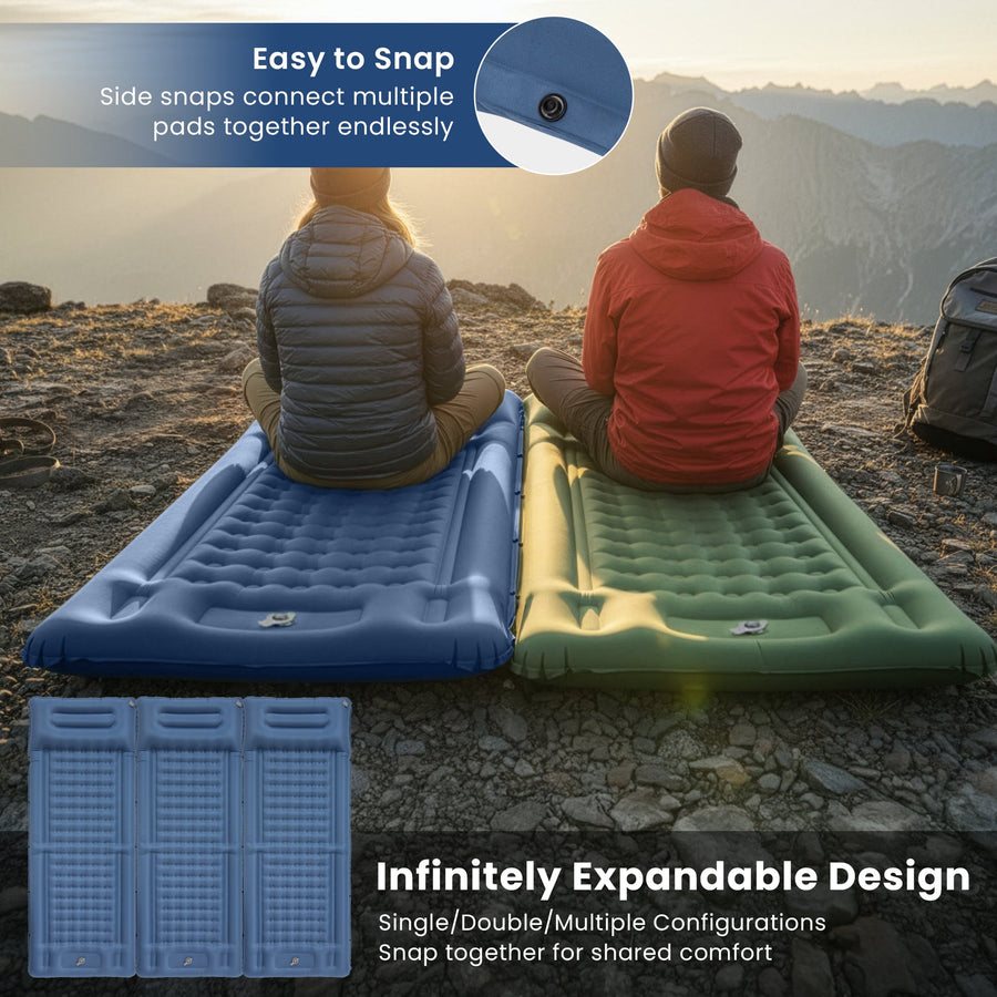 KingCamp DELUXE 12 Air Mattress with Built-in Foot Pump
