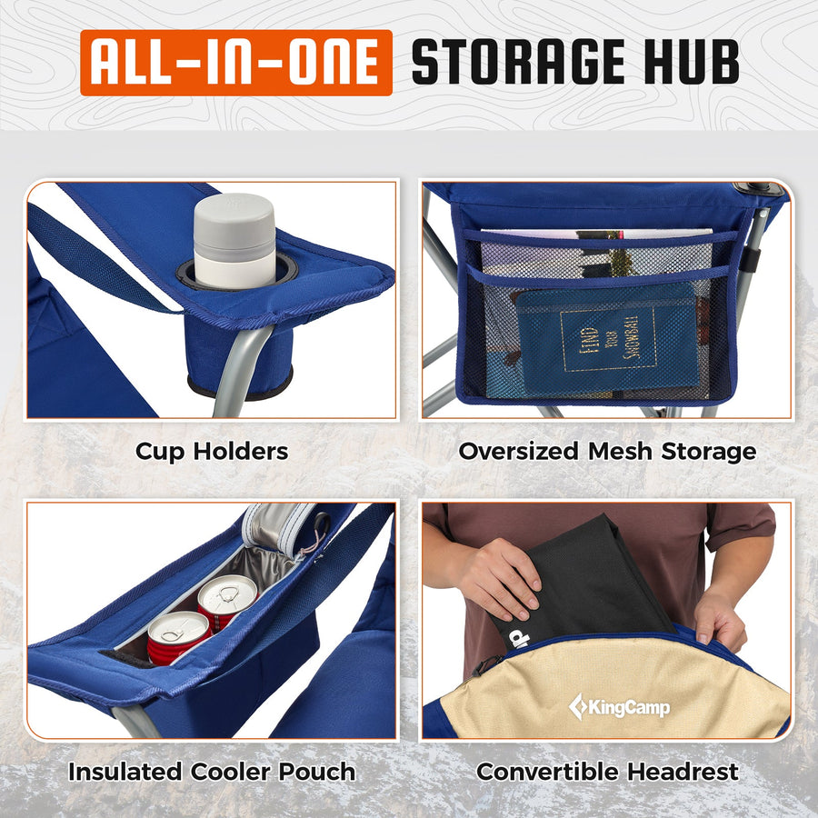 KingCamp Lumbar Support Oversized Camping Chair