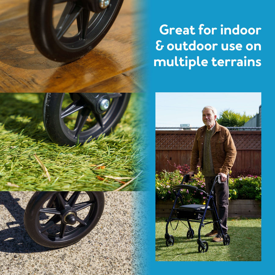 Carex Steel Rolling Walker