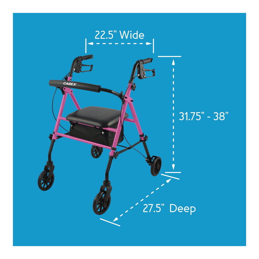 Carex Step 'N Rest® Rolling Walker
