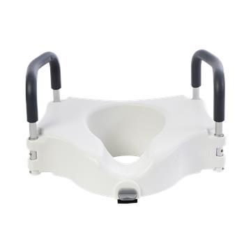Locking Raised Toilet Seat with Arms