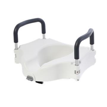 Locking Raised Toilet Seat with Arms