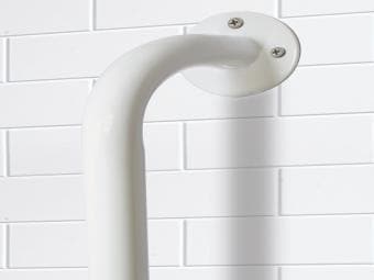 Essential Medical Supply Metal Grab Bar in White Enamel