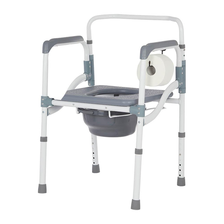 Lifestyle Mobility Aids Deluxe Folding Aluminum Deep Seat Commode