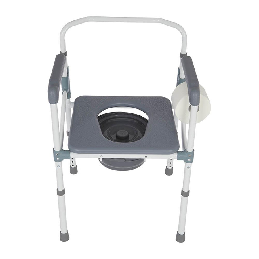 Lifestyle Mobility Aids Deluxe Folding Aluminum Deep Seat Commode