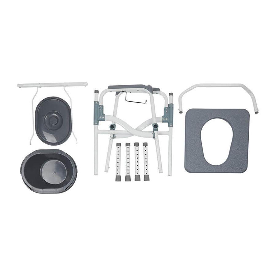 Lifestyle Mobility Aids Deluxe Folding Aluminum Deep Seat Commode