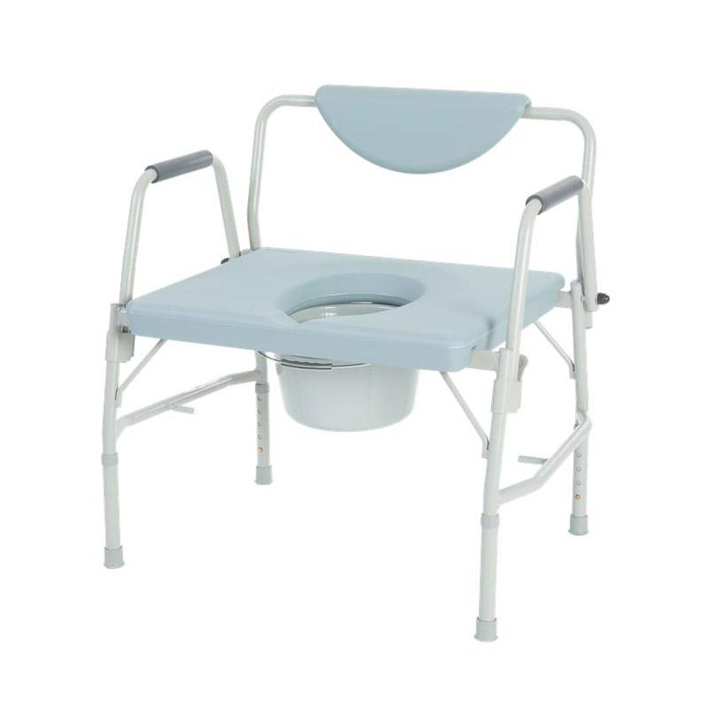 Lifestyle Mobility Aids DLX Bariatric Drop Arm Commode - 26" Between Arms
