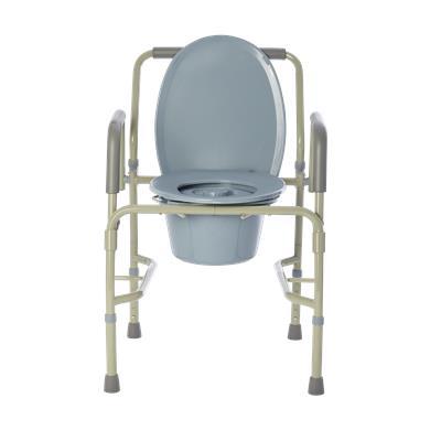 Steel Drop Arm Commode