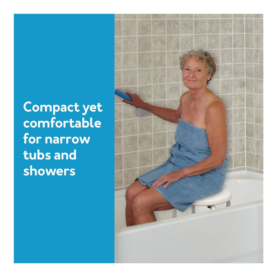 Carex Compact Round Shower Stool