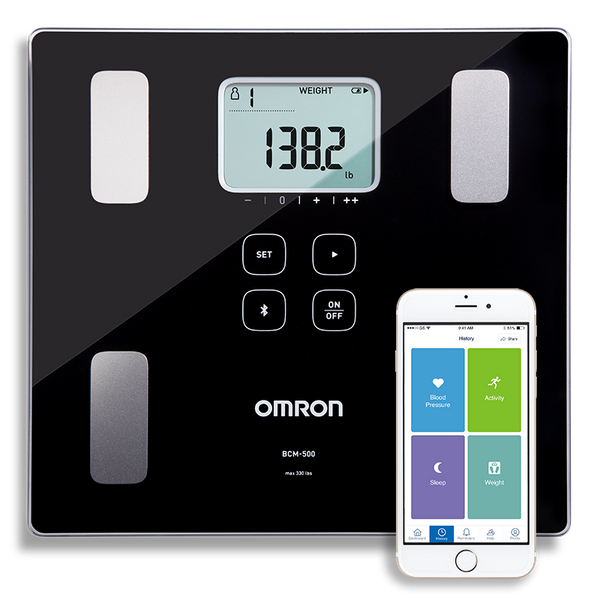 Omron Body Composition Monitor and Scale with Bluetooth Connectivity – 6 Body Metrics