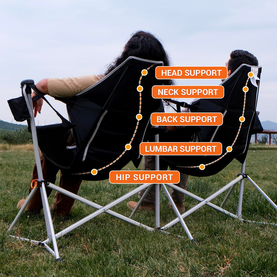 KingCamp ORCHID C30 Heavy Duty Oversize Double Hammock Camping Chairs