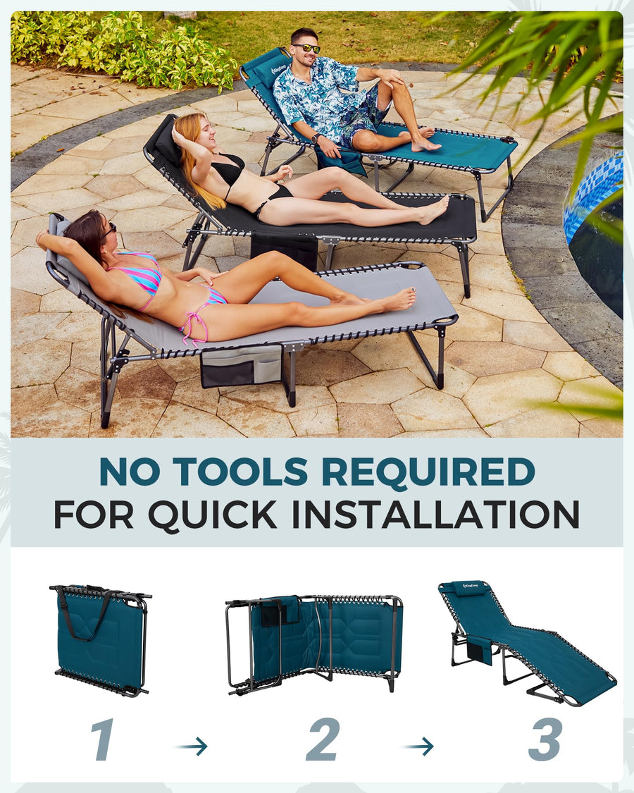 KingCamp MAGNOLIA B20 Folding Oversized Lounge Chair