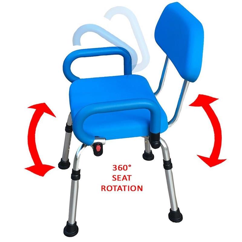 The Revolution Shower Chair with Swivel Seat by Platinum Health