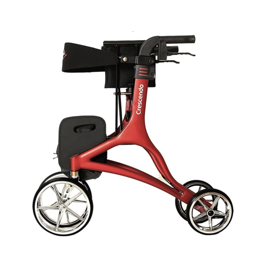 Lifestyle Mobility Aids Crescendo Euro-Style Rollator with XL Wheels