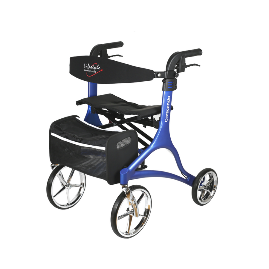 Lifestyle Mobility Aids Crescendo Euro-Style Rollator with XL Wheels