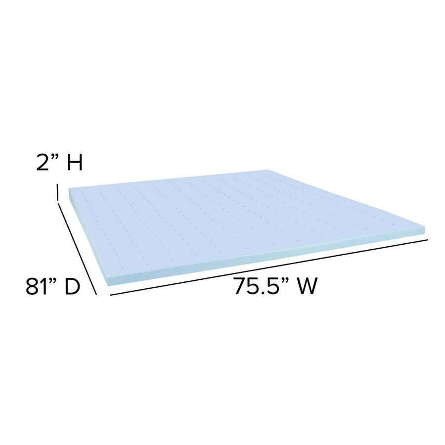 Capri Comfortable Sleep 10 Inch CertiPUR-US Certified Foam Pocket Spring Mattress & 2 inch Gel Memory Foam Topper Bundle
