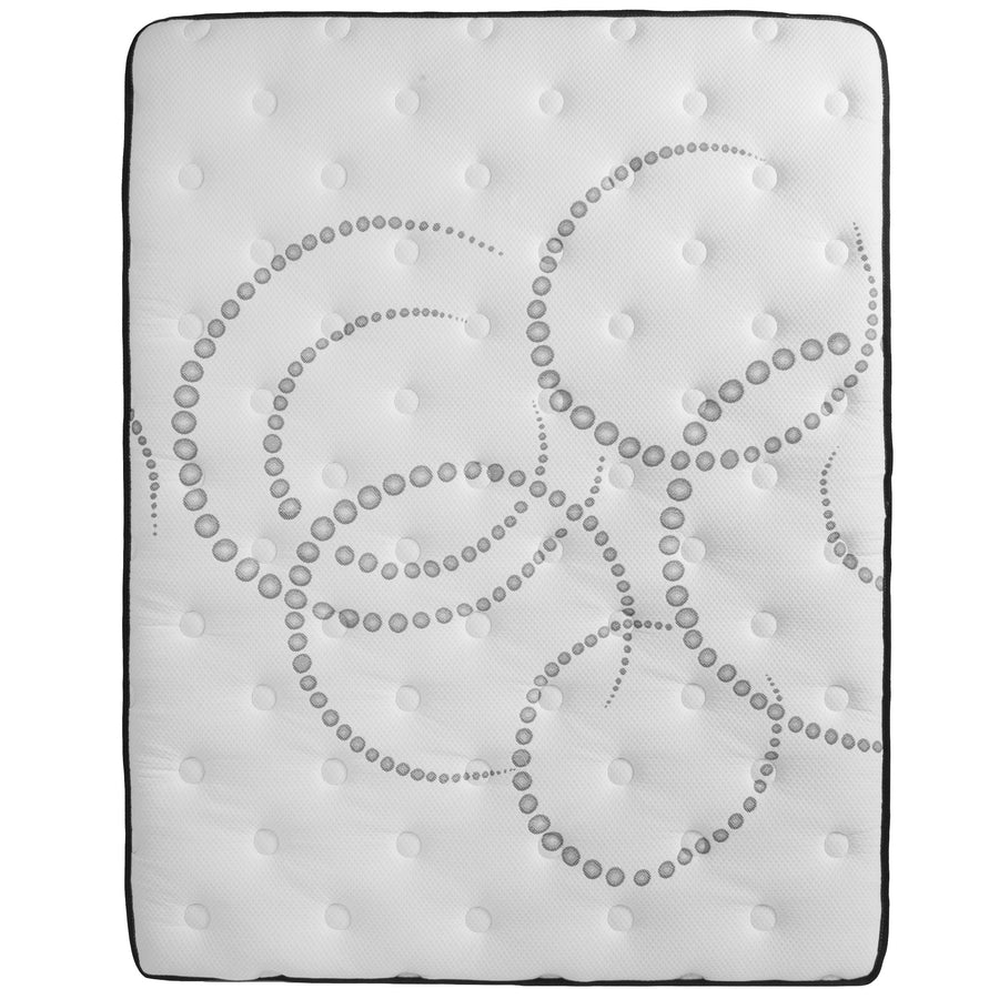 Capri Comfortable Sleep 10 Inch CertiPUR-US Certified Foam Pocket Spring Mattress & 2 inch Gel Memory Foam Topper Bundle