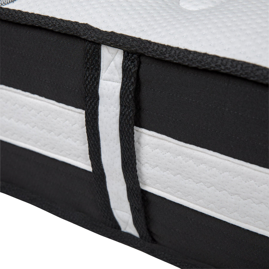 Capri Comfortable Sleep 12 Inch CertiPUR-US Certified Foam Pocket Spring Mattress & 3 inch Gel Memory Foam Topper Bundle