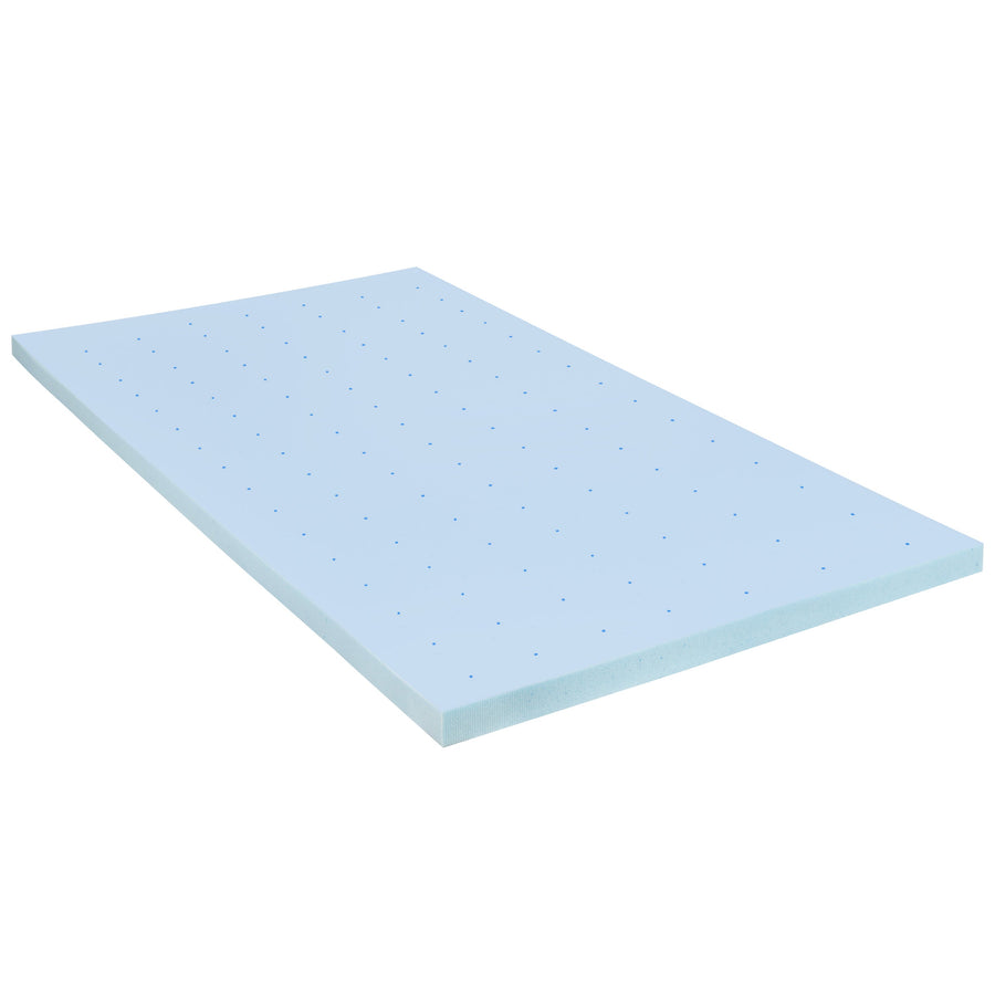 Capri Comfortable Sleep 12 Inch CertiPUR-US Certified Foam and Pocket Spring Mattress with Gel Memory Foam Topper Bundle Set