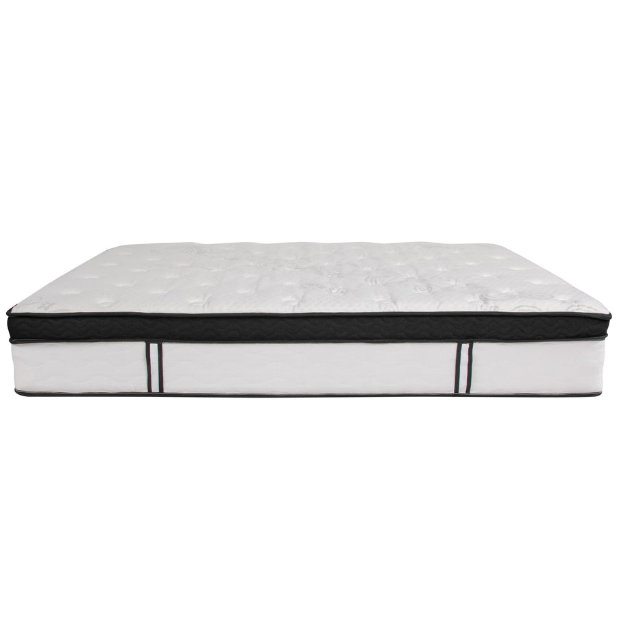 Capri Comfortable Sleep 12 Inch CertiPUR-US Certified Memory Foam & Pocket Spring Mattress, Mattress in a Box