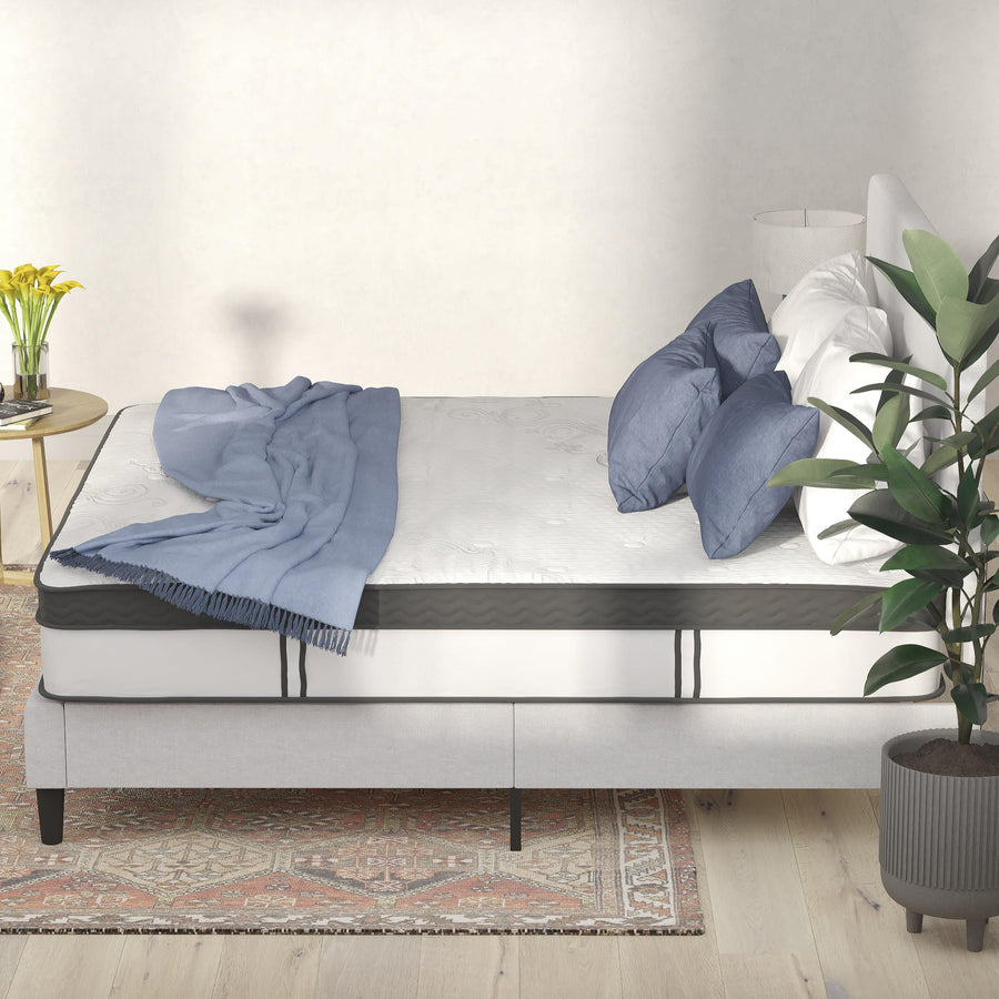 Capri Comfortable Sleep 12 Inch CertiPUR-US Certified Memory Foam & Pocket Spring Mattress, Mattress in a Box