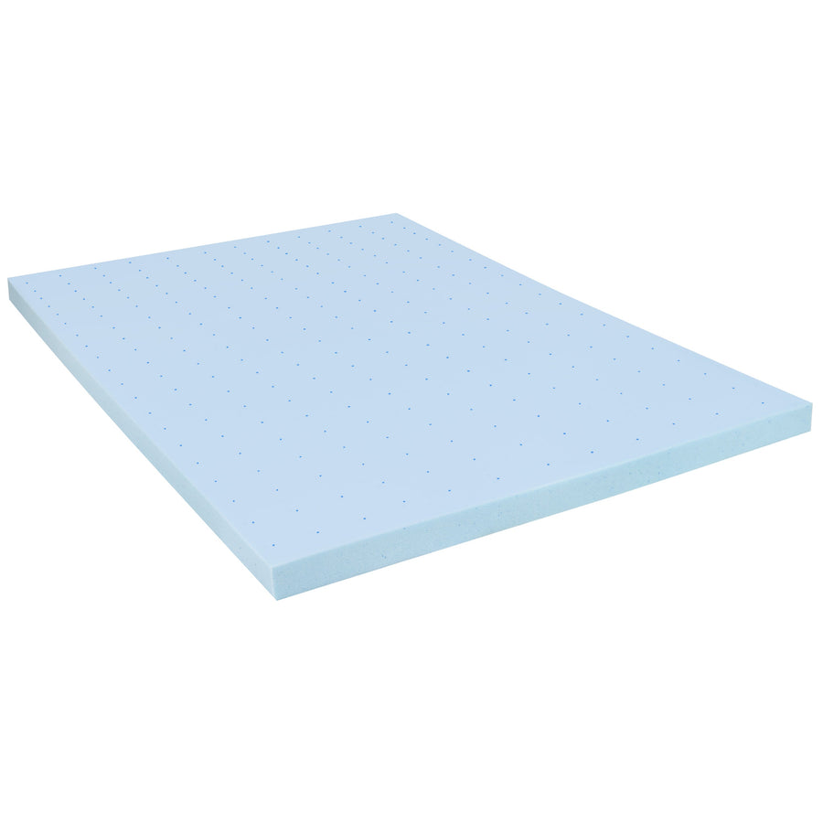 Capri Comfortable Sleep 3 inch Cool Gel Memory Foam Mattress Topper