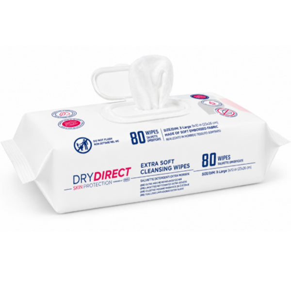 Dry Direct Skin Protection Extra Soft Cleansing Wipes (Unscented)