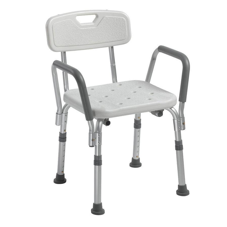 Bath Bench with Back and Removable Padded Arms