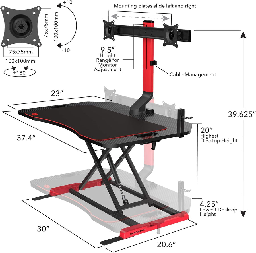 Height Adjustable Sit-to-Stand Desk