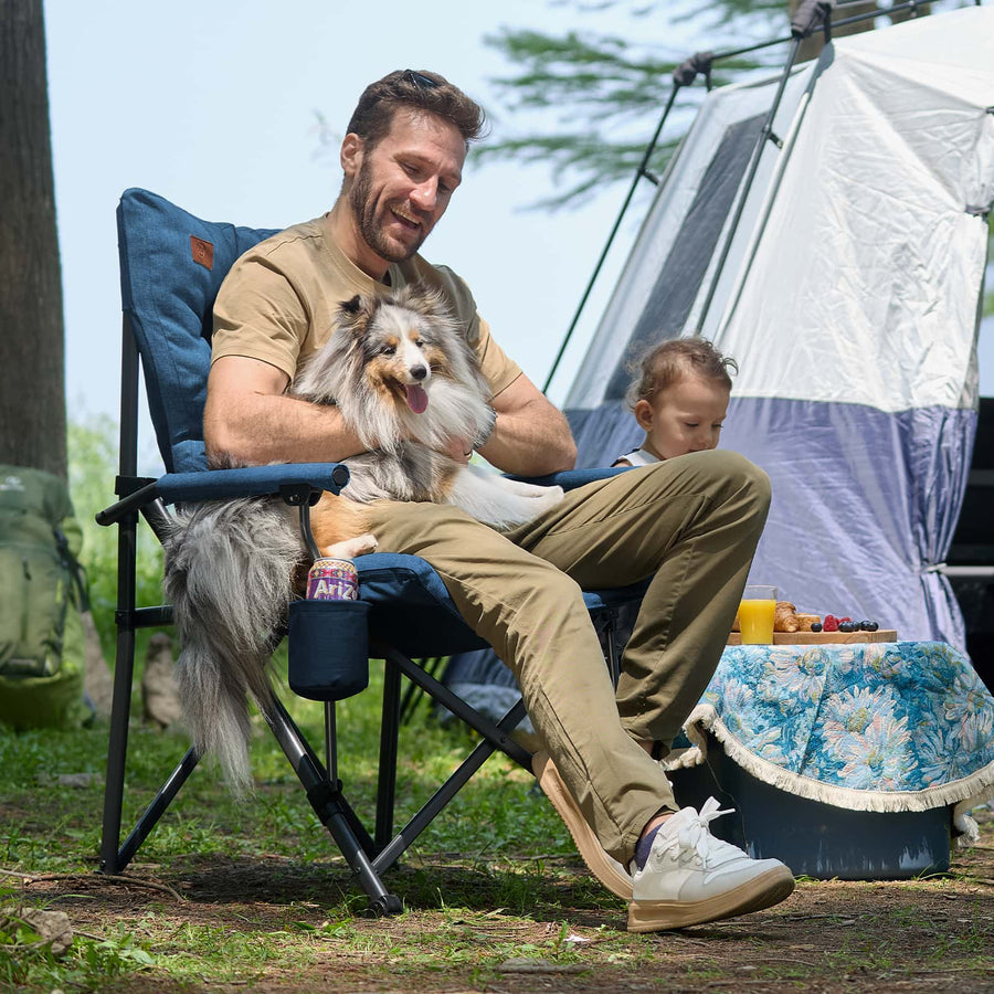 EVER ADVANCED Padded Oversized Folding Camping Chair