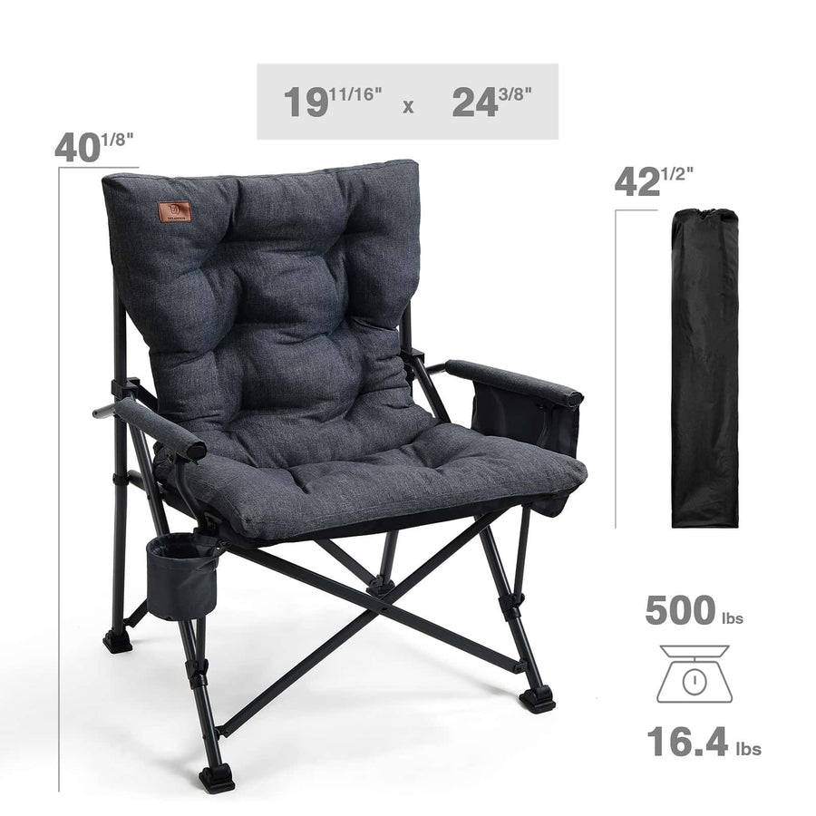 EVER ADVANCED Padded Oversized Folding Camping Chair