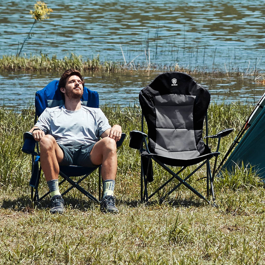 EVER ADVANCED High Back Folding Camping Chair