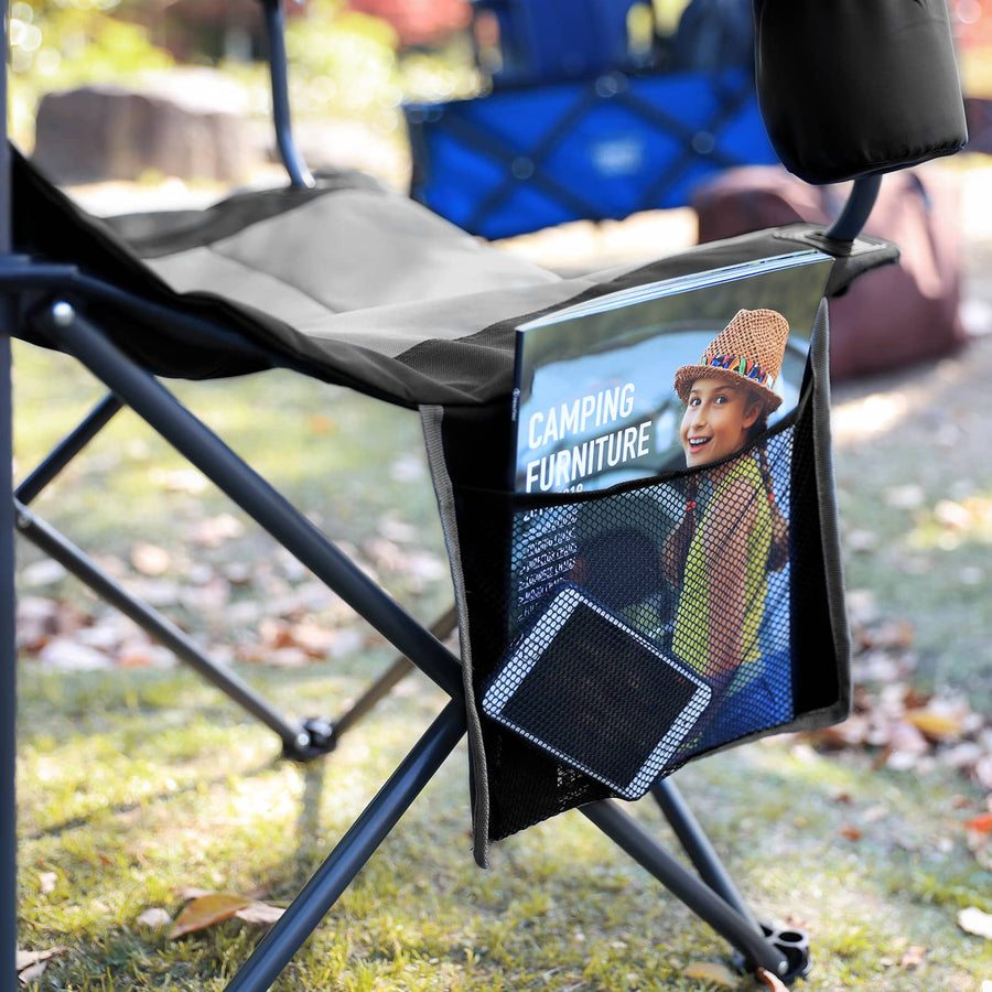 EVER ADVANCED High Back Folding Camping Chair