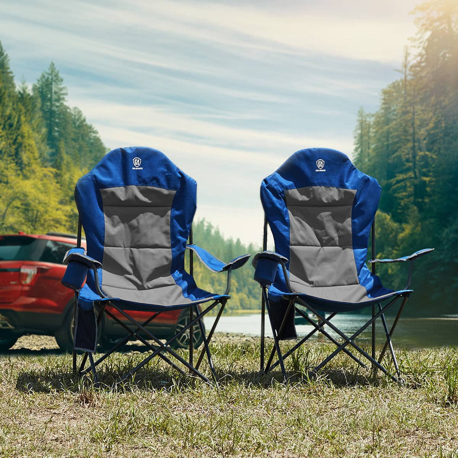 EVER ADVANCED High Back Folding Camping Chair