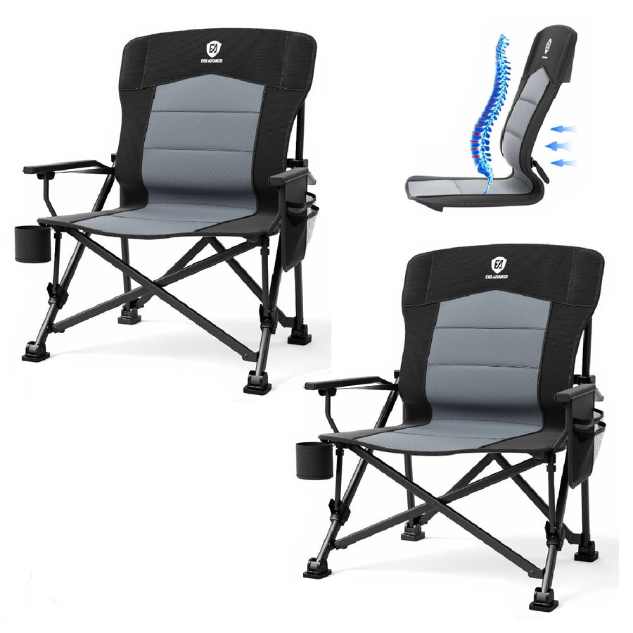 EVER ADVANCED Oversized Camping Chairs Bundle
