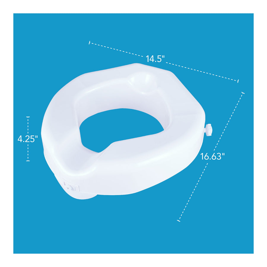 Carex Safe Lock Bariatric Raised Toilet Seat