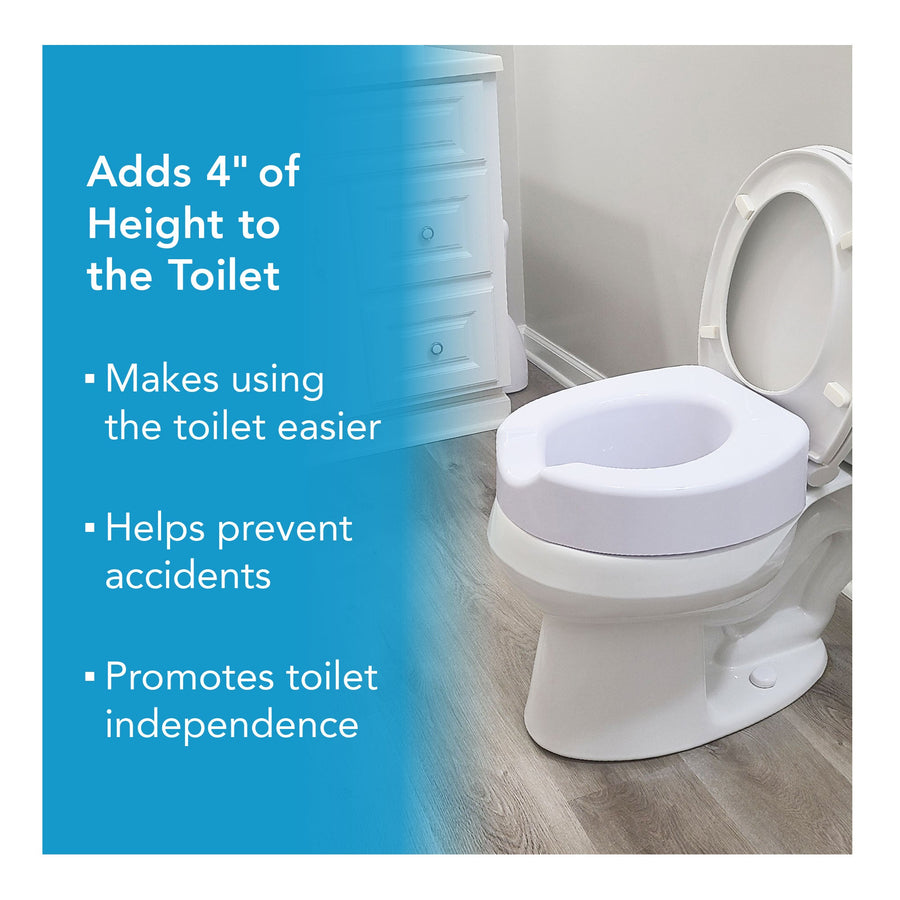 Carex Quick-Lock Raised Toilet Seat