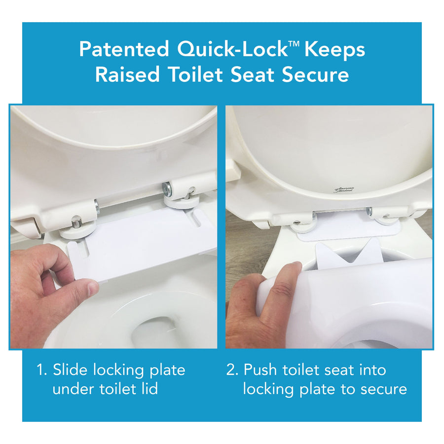 Carex Quick-Lock Raised Toilet Seat