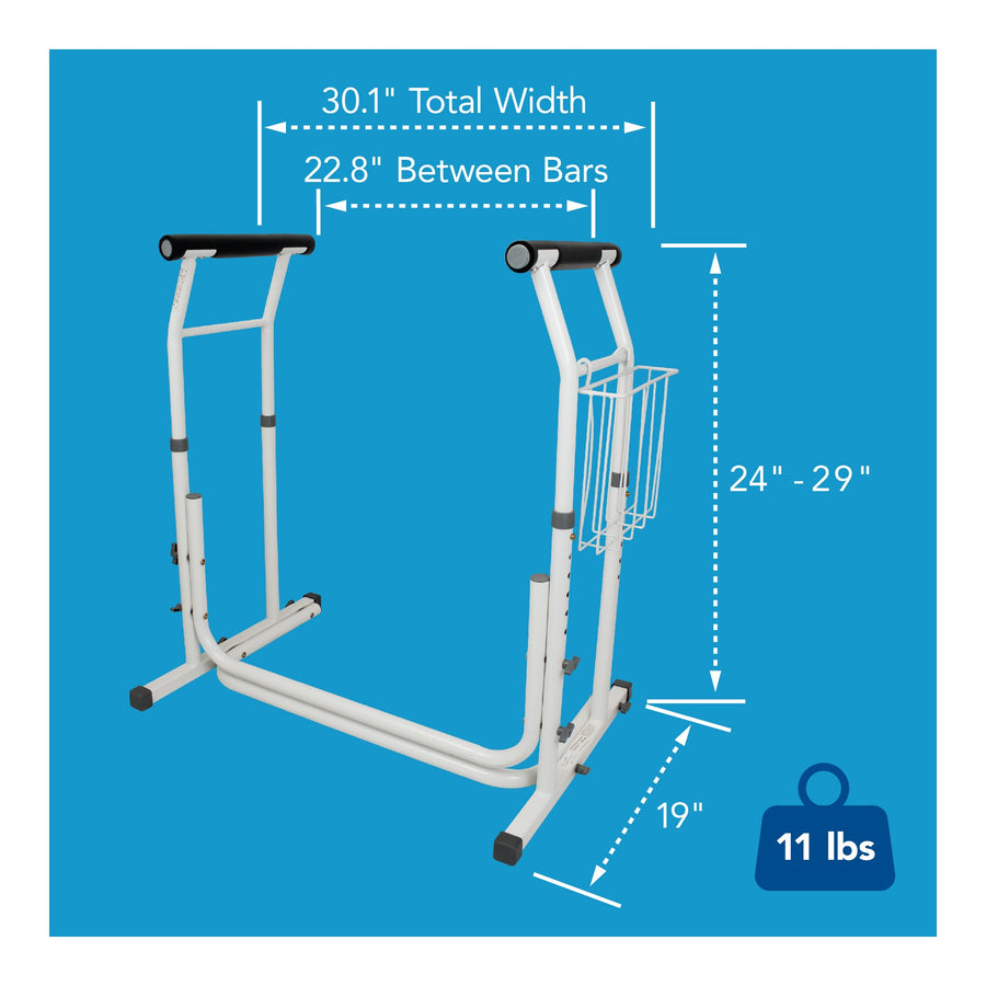 Carex Stand-Alone Adjustable Toilet Safety Frame
